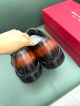 Ferragamo Man Black and orange Calfskin Business Leather Shoes 0428124 (5)_th.jpg